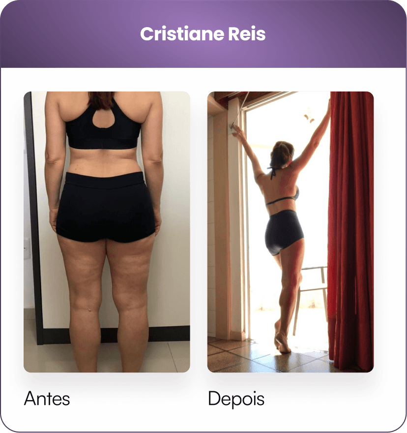 Antes e depois 4 — aluna do BodyDance Express