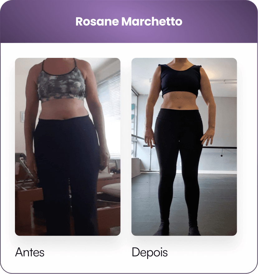 Antes e depois 5 — aluna do BodyDance Express