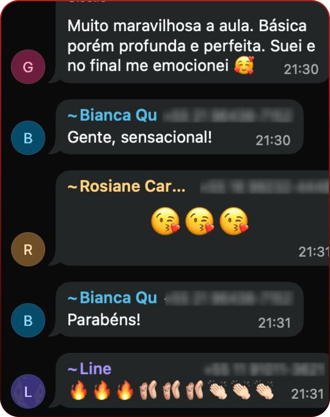 Depoimento real de aluna 2 do BodyDance Express