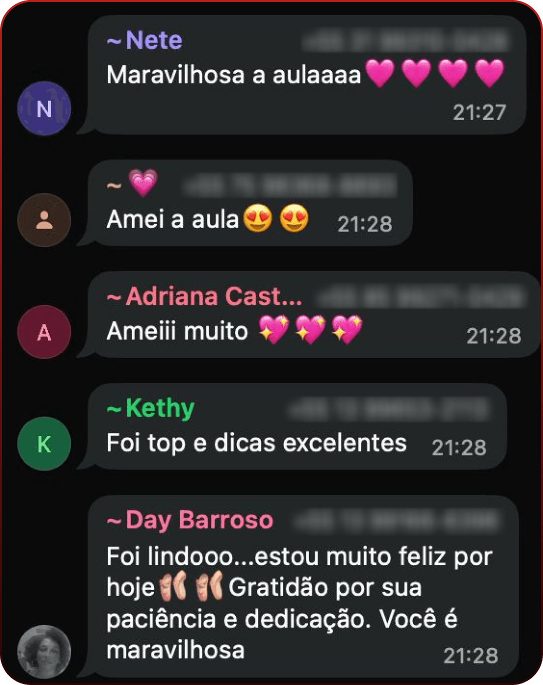 Depoimento real de aluna 3 do BodyDance Express